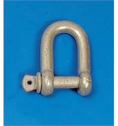 Sjakkel D galv.1/4" 6mm
